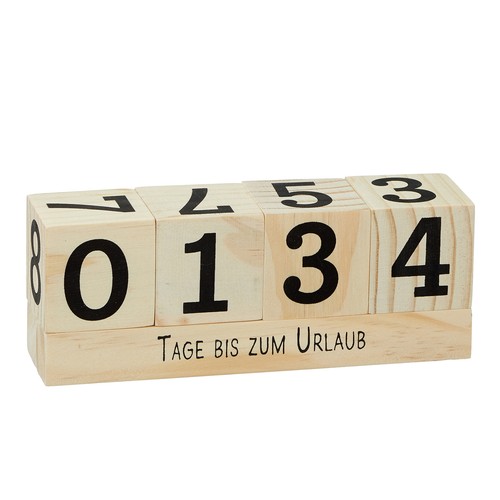 Holz countdown würfel - würfel, 8