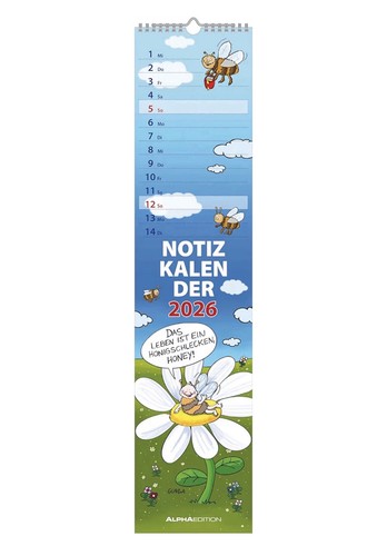 Notizkalender 2026 humor - 2026,