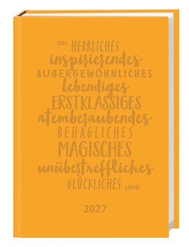 Kalenderbuch gelb 2027 - a6,