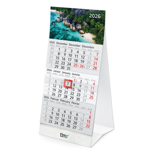 Tischkalender 2026 klein - , zum