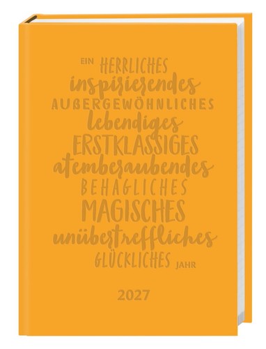 Kalenderbuch gelb 2027 - a6,