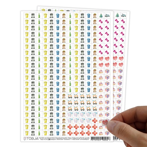 560 kalender sticker - 560,