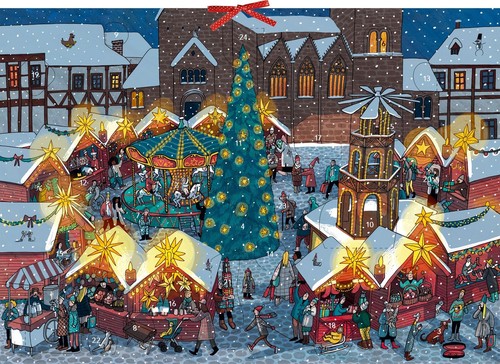 Auf dem weihnachtsmarkt - auf,