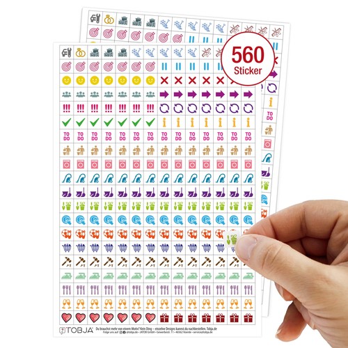 560 kalender sticker - 560, aufkleber