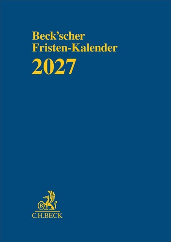 Beck scher fristen kalender - beck'scher, fristen-kalender