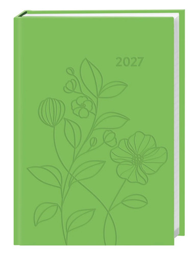 Kalenderbuch grün 2027 - kalenderbuch,