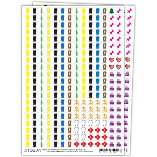 560 kalender sticker aufkleber - 560,