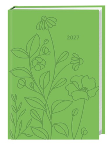 Kalenderbuch grün 2027 - kalenderbuch,