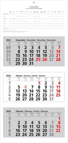 2026 adina dreimonatskalender - 2026,